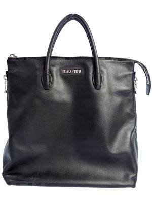 1020133280017 Miu Miu Tote Bag Black