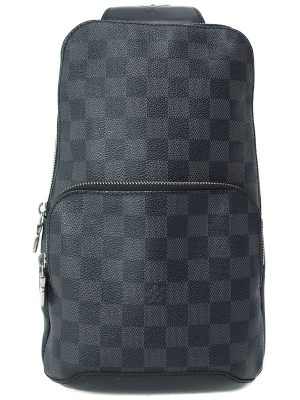 1020186050018 Louis Vuitton Shoulder Bag Diagonal Checkered Pattern Brown