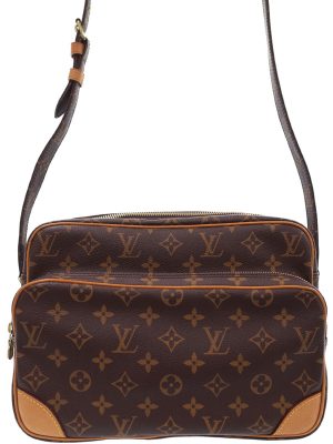 1020235730014 Louis Vuitton Deauville Handbag Brown Monogram