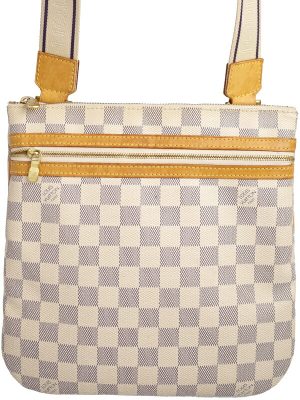 1021014360019 Gucci Nylon Shoulder Bag White Multicolor