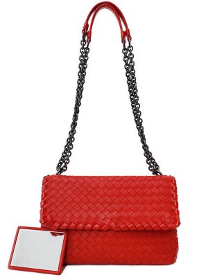 1022142060017 Christian Louboutin Messenger Shoulder Bag Black Red