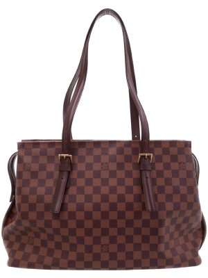 1024088720017 Louis Vuitton Damier Neverfull MM Tote Bag Brown