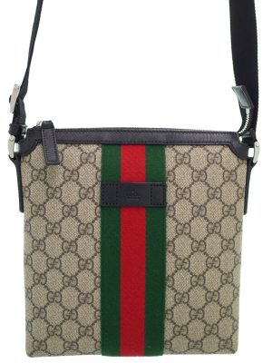 1034056290015 GUCCI Shoulder Bag Ophidia Small GG Supreme Coated Canvas Leather PVC Beige Red Green Gold