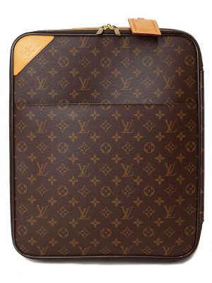 1119214890013 Louis Vuitton Monogram Turam PM Small Leather Shoulder Bag Brown