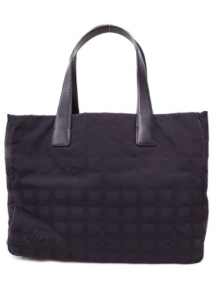 1121018250016 Prada Cahier Trompe Loeil Tote Bag Black