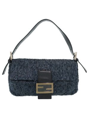 1121072330013 Celine Luggage Micro Blue Leather Handbag