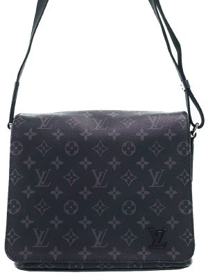 1121150380015 Louis Vuitton Pochette Double Zip Empreinte Chain Shoulder Bag Black