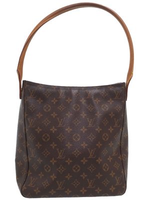 1121203250012 Louis Vuitton Taurillon City Steamer Diagonal Leather MM Noir Beige Shoulder Bag