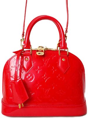 1218209260012 Saint Laurent V Stitch Paris Chain Shoulder Bag Red