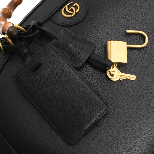 121920 928m3 Gucci Bag Duffel Bag Shoulder Bag Bag Bamboo Black