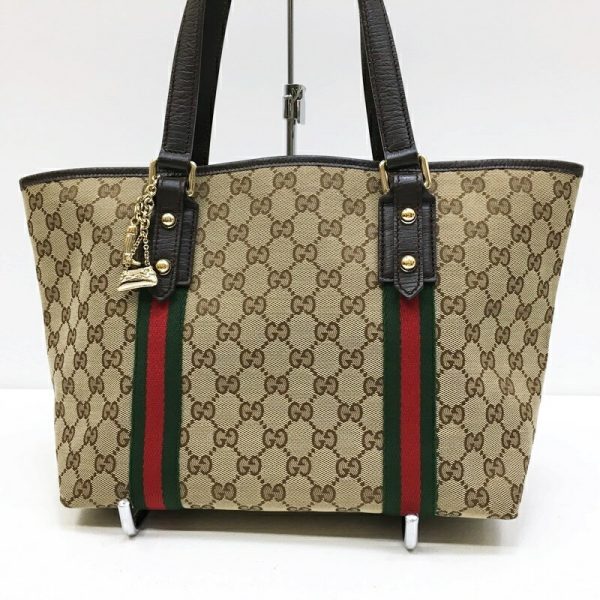 122 20220122 a 2 02 Gucci Tote Bag GG Brown