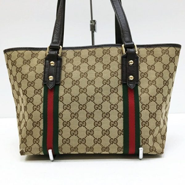 122 20220122 a 2 03 Gucci Tote Bag GG Brown