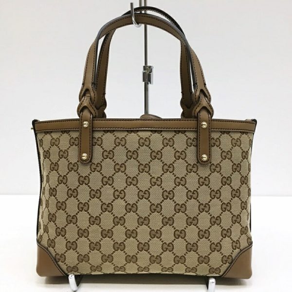 122 20220122 a 3 02 Gucci Tote Bag GG Brown