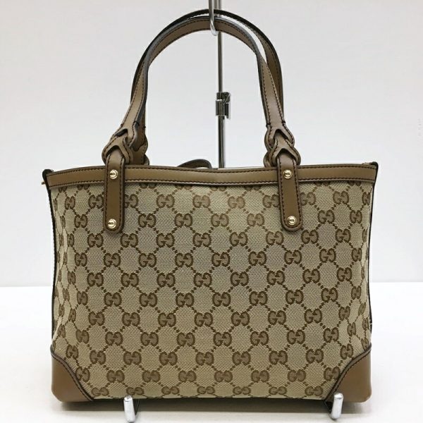 122 20220122 a 3 03 Gucci Tote Bag GG Brown