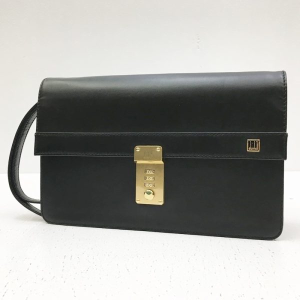 122 20231005 a 5 01 Dunhill Clutch Bag Black