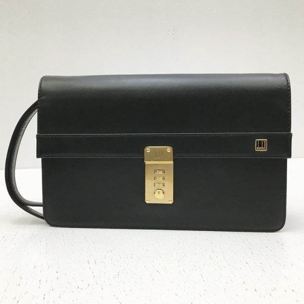 122 20231005 a 5 02 Dunhill Clutch Bag Black