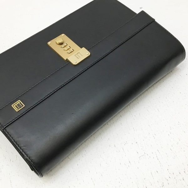 122 20231005 a 5 06 Dunhill Clutch Bag Black