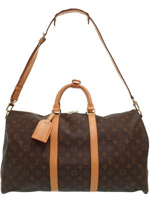 1220213310010 Celine Vanity Bag Macadam Pattern Brown