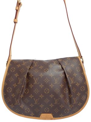 1221146520019 Gucci GG Pattern Shoulder Bag Old Gucci Sherry Line Web Crossbody Coated Canvas Brown