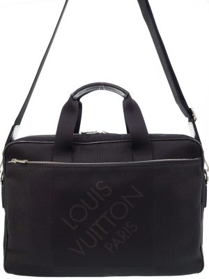 1221216860014 Louis Vuitton Monogram Front Bag Noir Diagonal Body Bag