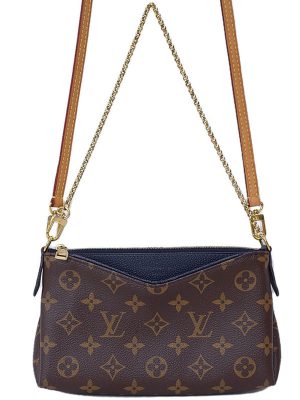 1221289530012 Louis Vuitton Tribeca Carre Damier Canvas Shoulder Bag Brown