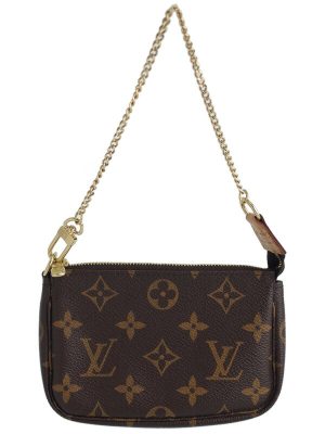 1222257270015 Louis Vuitton Pochette Beverly Monogram Shoulder Bag Brown