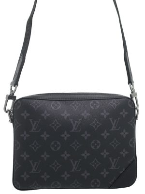 1222368780014 Louis Vuitton Monogram Victoire Chain Shoulder Bag Black