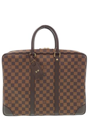 1223361930017 Louis Vuitton Deauville Handbag Monogram Brown