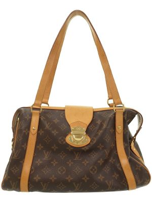 1224008940017 GUCCI GG Supreme Shoulder Bag Diagonal Hook Brown