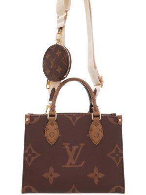 1224087660011 Louis Vuitton Monogram Beverly MM Shoulder Bag Brown Gold Hardware