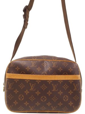 1224124940014 Louis Vuitton Monogram Menilmontant PM Shoulder Bag Brown Gold Metal Fittings