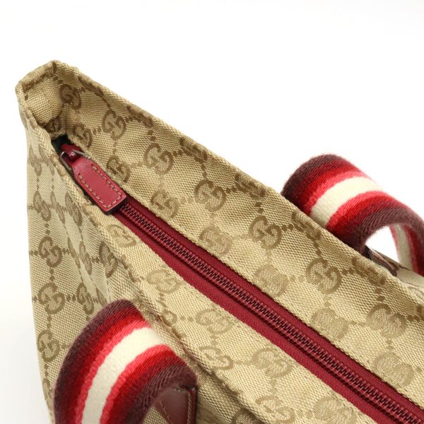 12340476 7 GUCCI GG tote bag shoulder bag beige red