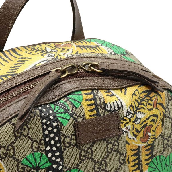 12340712 6 GUCCI GG Bengal Sherry Line Backpack RuckSack Tiger