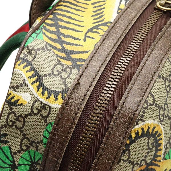 12340712 7 GUCCI GG Bengal Sherry Line Backpack RuckSack Tiger