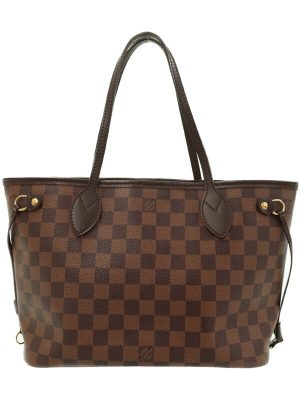 1234080670016 PRADA Plate Tote Shoulder Bag Leather Brown