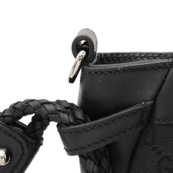 12360435 7 GUCCI GG Shoulder Bag Braided Crossbody Black