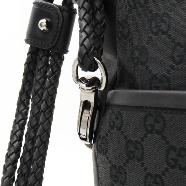 12360435 8 GUCCI GG Shoulder Bag Braided Crossbody Black