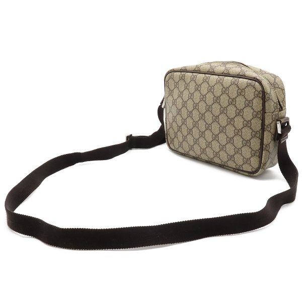 12360933 2 GUCCI GG Supreme Shoulder Bag Crossbody Pochette Khaki