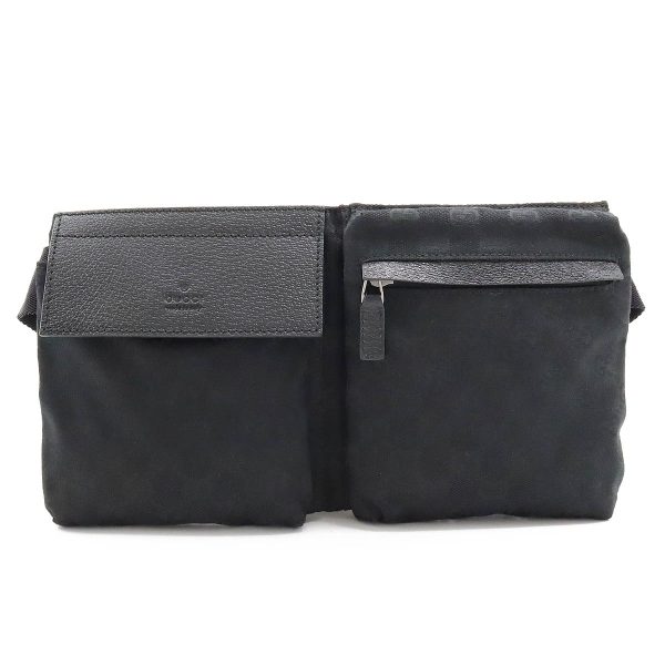 12360937 1 GUCCI GG body bag waist bag waist pouch hip bag black