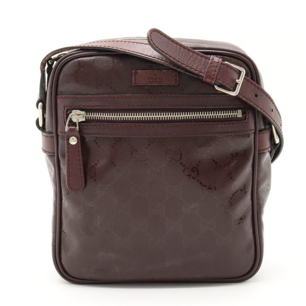 12370518 1 GUCCI GG Implement Shoulder Bag Pochette Crossbody Burgundy