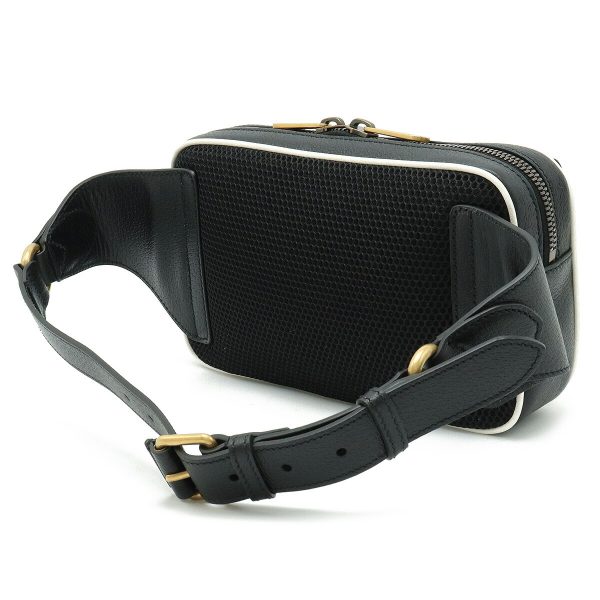 12380205 2 GUCCI ADIDAS Collaboration Trefoil Body Belt Bag Black