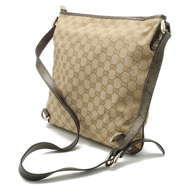 12390176 2 GUCCI GG shoulder bag diagonal beige bronze