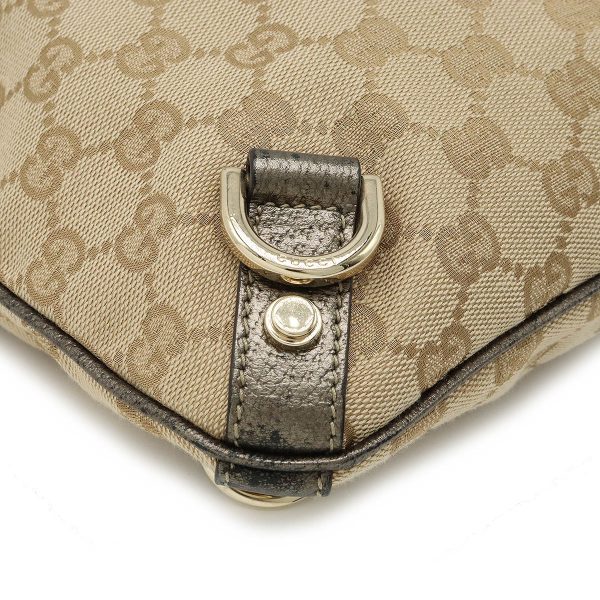 12390176 3 GUCCI GG shoulder bag diagonal beige bronze