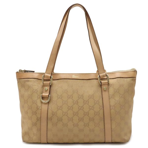 12390705 1 GUCCI GG Abbey shoulder bag tote bag Shoulder lame orange beige