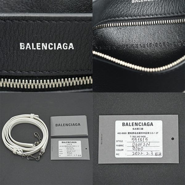 1240001025028 8 BALENCIAGA EVERYDAY tote XXS 2way tote white shoulder bag