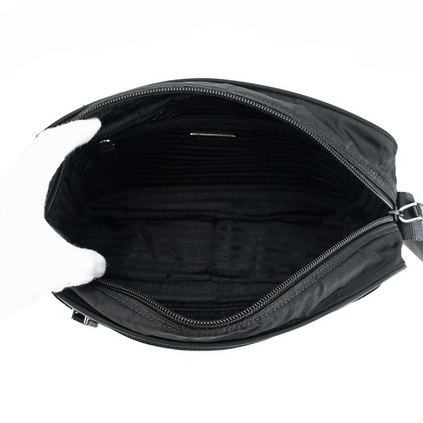 1240001025058 5 PRADA shoulder bag nylon black triangle