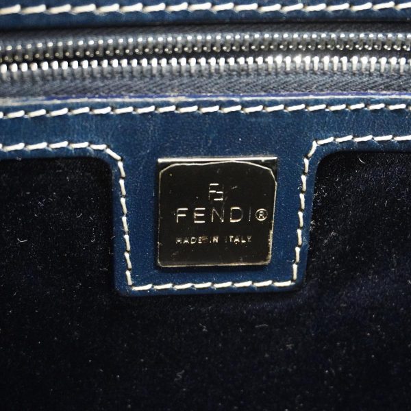 1240001027040 5 Fendi Zucchino Nylon Shoulder Bag Blue