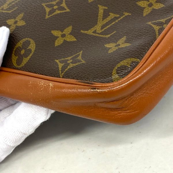 1240001031645 7 Louis Vuitton Saxophone Monogram Clutch Bag Brown