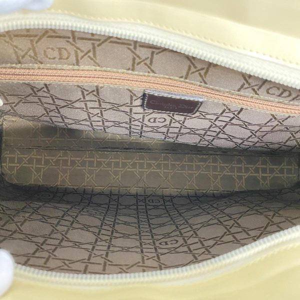 1240001034735 4 Christian Dior Cannage Nylon Shoulder Bag Ivory