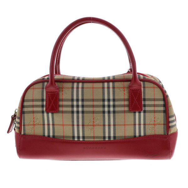 1240001036553 3 Burberry 2Way Shoulder Bag Red